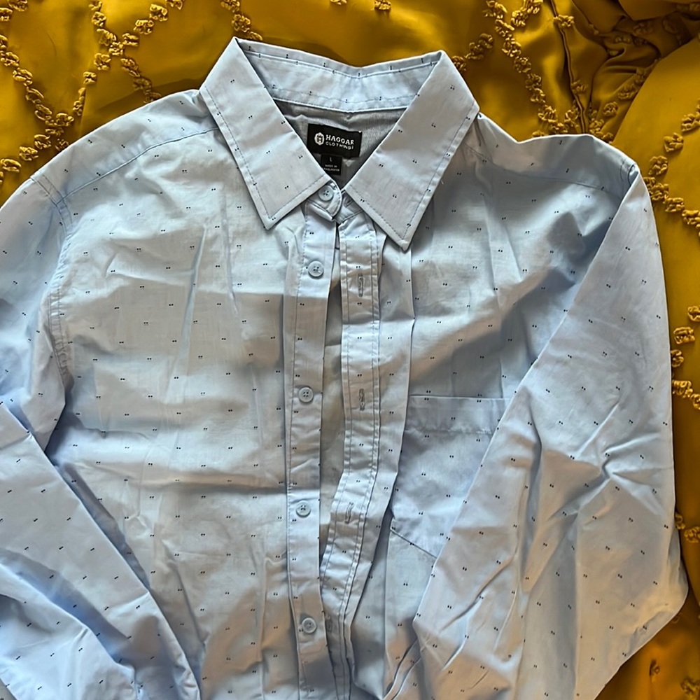 Light blue button down dress shirt